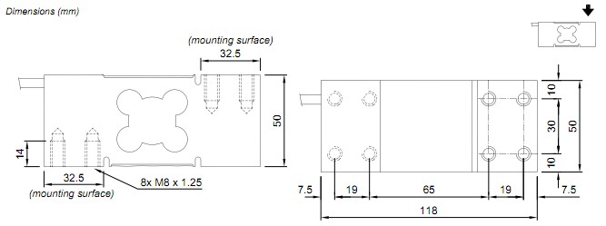 PEC-75KG稱重傳感器 PEC-75KG稱重傳感器